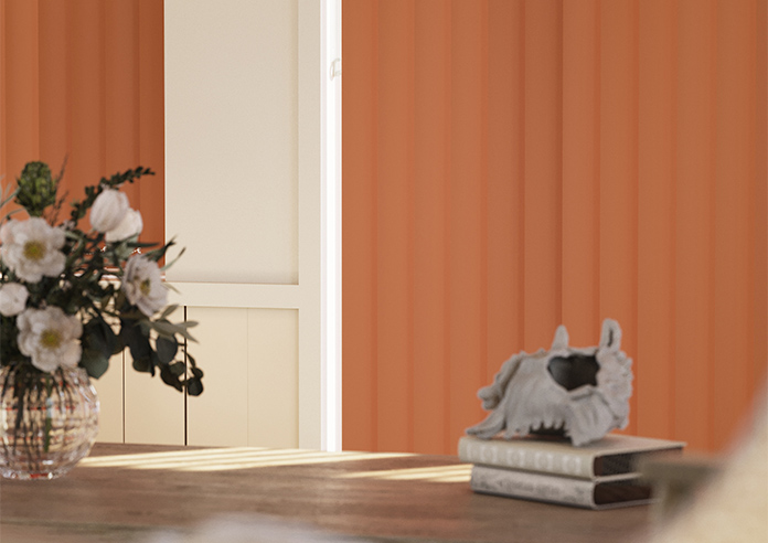 Trinity (Blackout), Deep Orange - Vertical Blind - Image 5